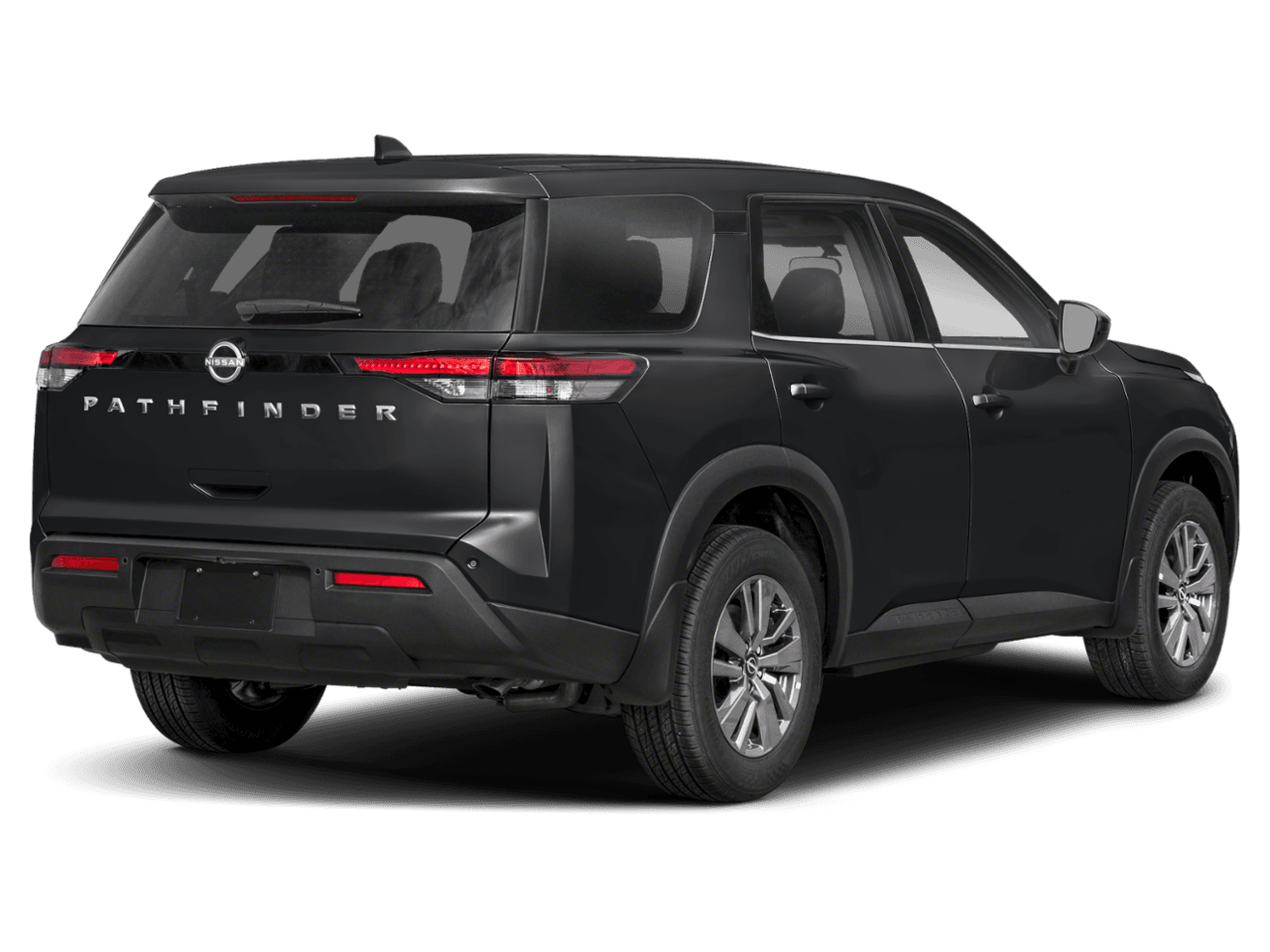 2025 Nissan Pathfinder S - Rear 3/4, facing to the right