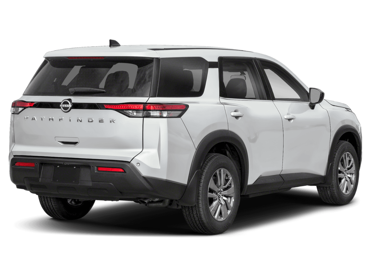 2025 Nissan Pathfinder S - Rear 3/4, facing to the right