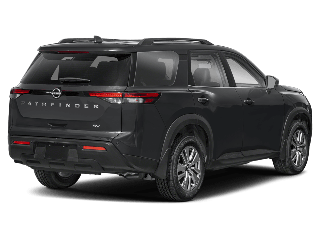 2025 Nissan Pathfinder SV - Rear 3/4, facing to the right