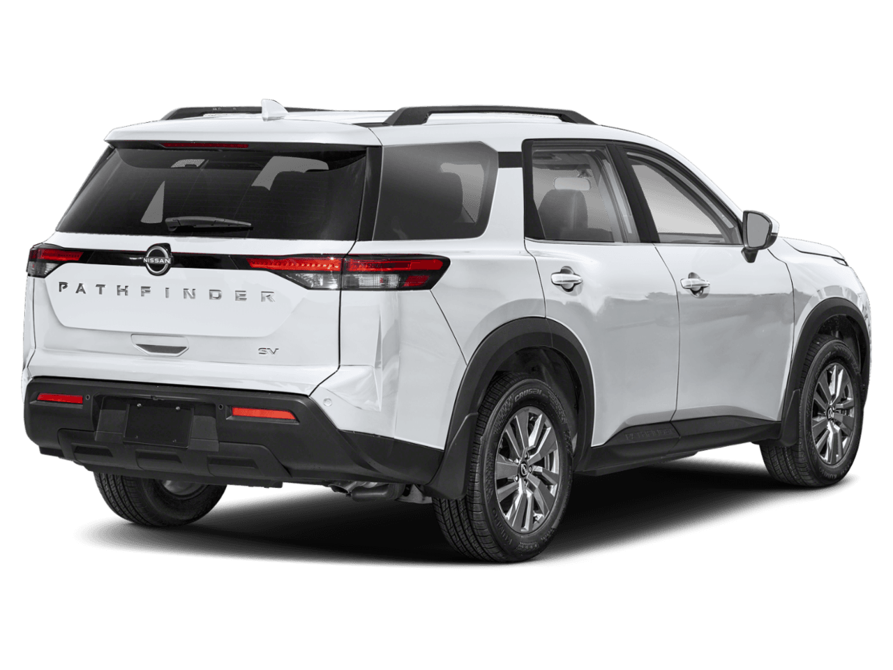 2025 Nissan Pathfinder SV - Rear 3/4, facing to the right