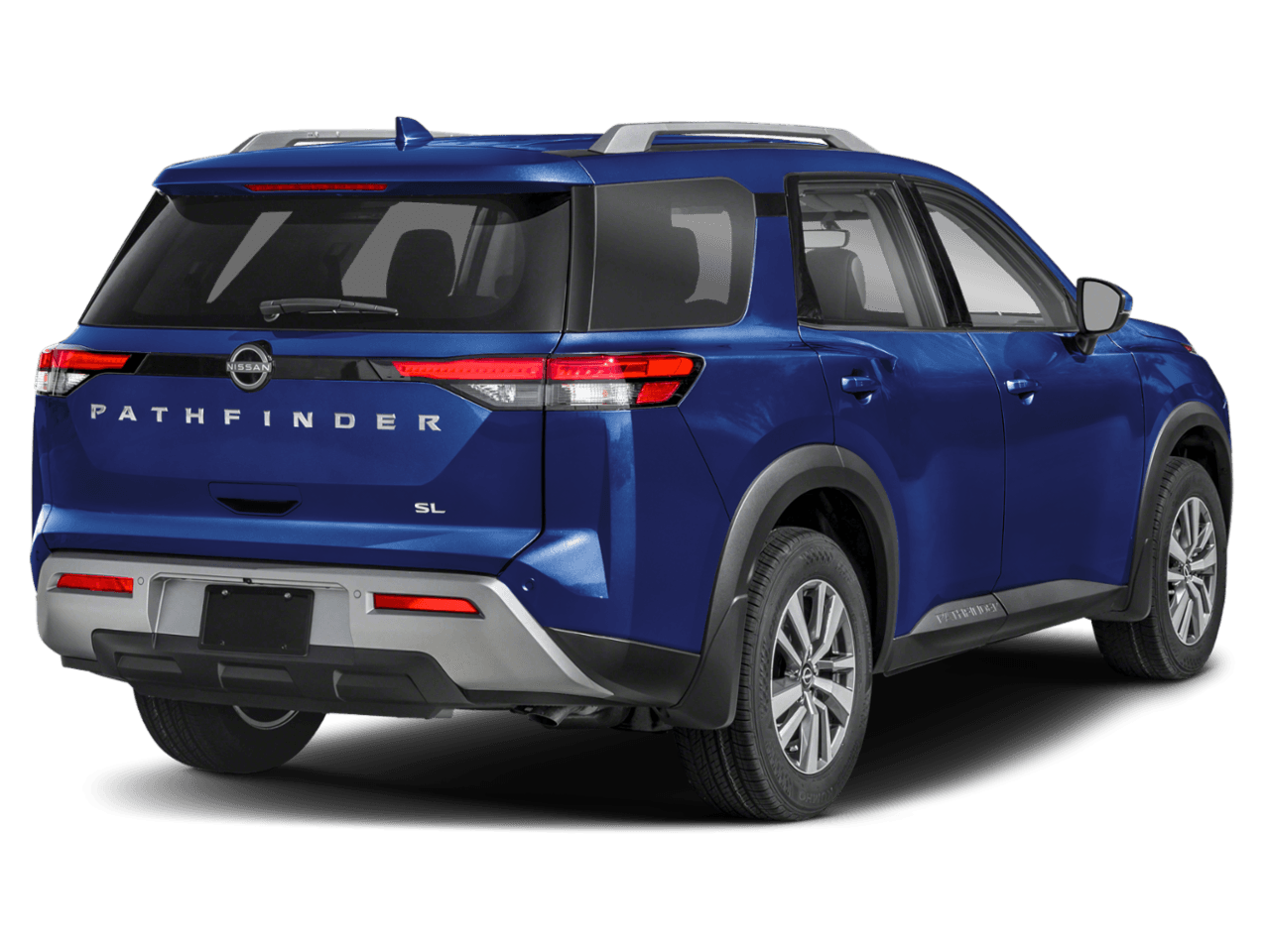 2025 Nissan Pathfinder SL - Rear 3/4, facing to the right