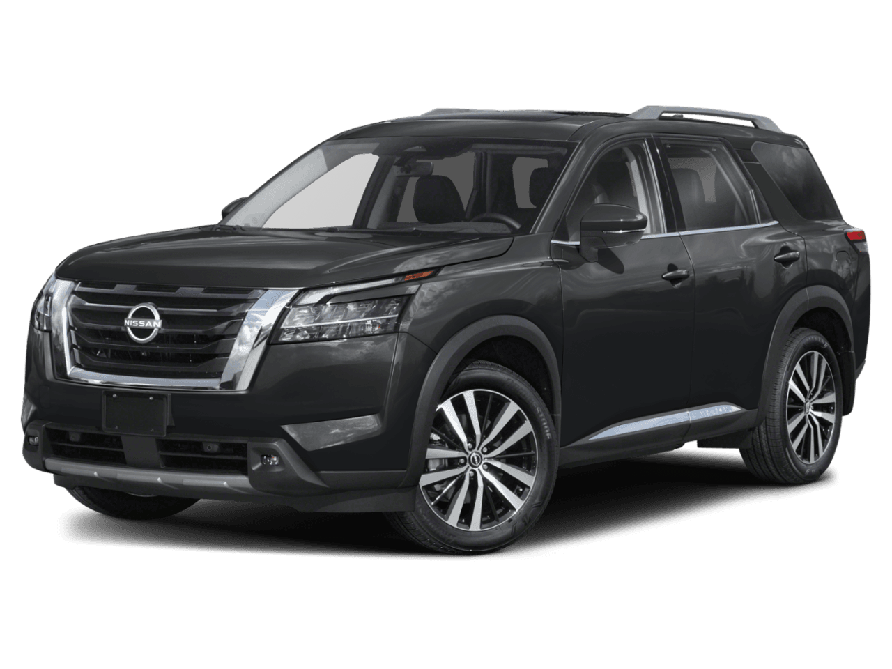 2025 Nissan Pathfinder Platinum - Front 3/4, facing to the left