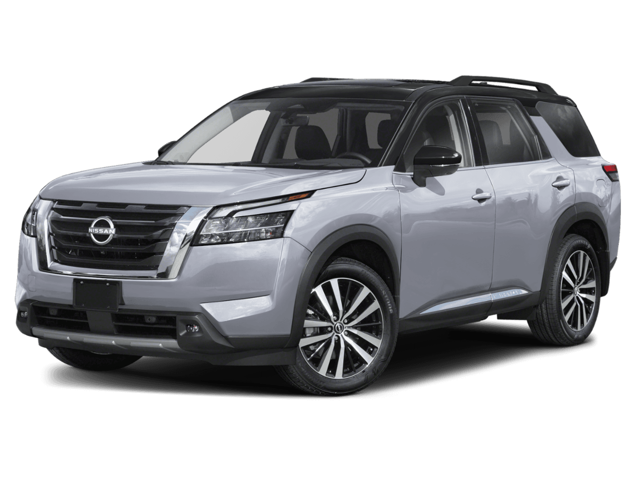 2025 Nissan Pathfinder Platinum - Front 3/4, facing to the left
