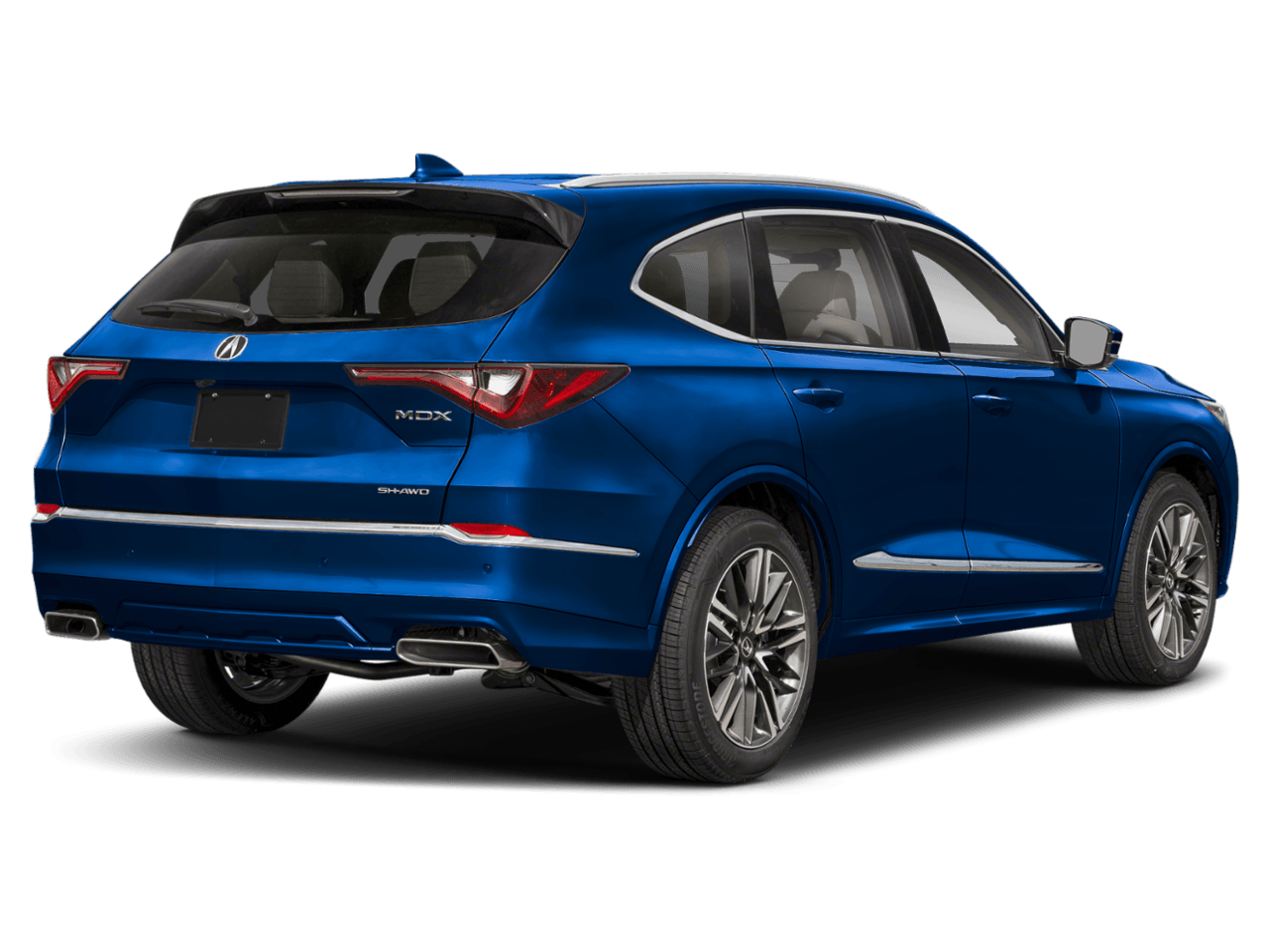 2025 Acura MDX SH-AWD - Rear 3/4, facing to the right