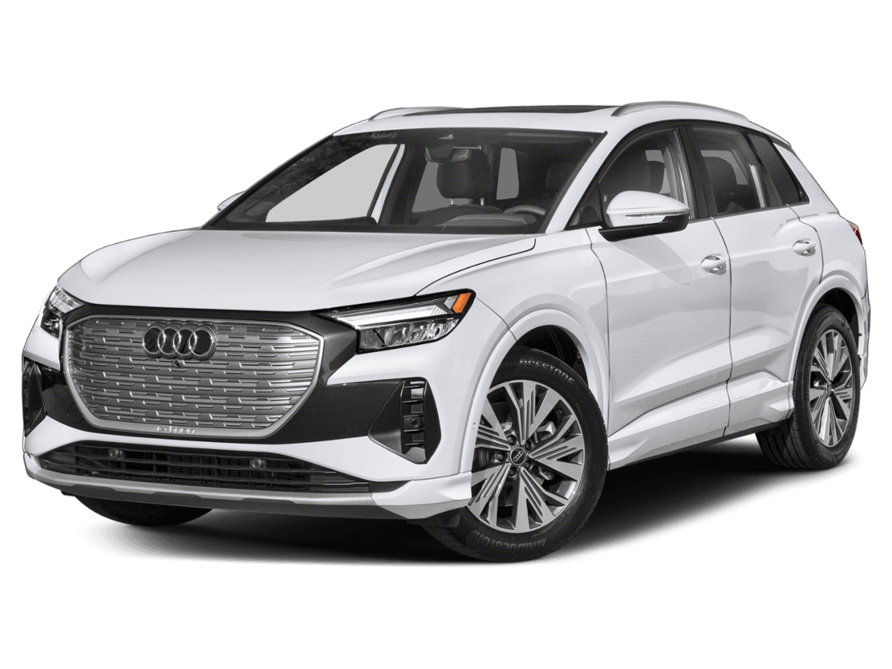 2025 Audi Q4 e-tron Prestige - Front 3/4, facing to the left
