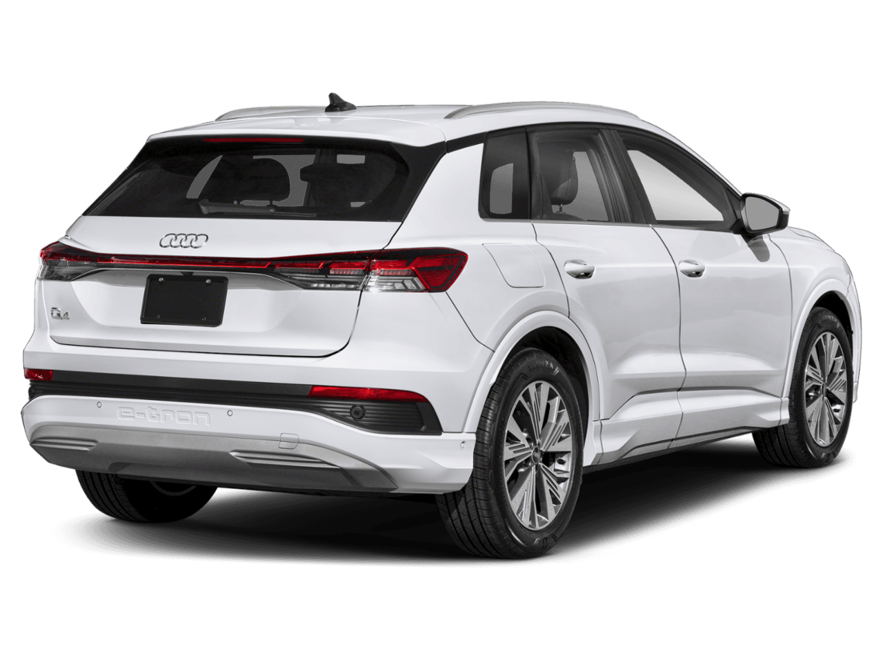 2025 Audi Q4 e-tron Prestige - Rear 3/4, facing to the right