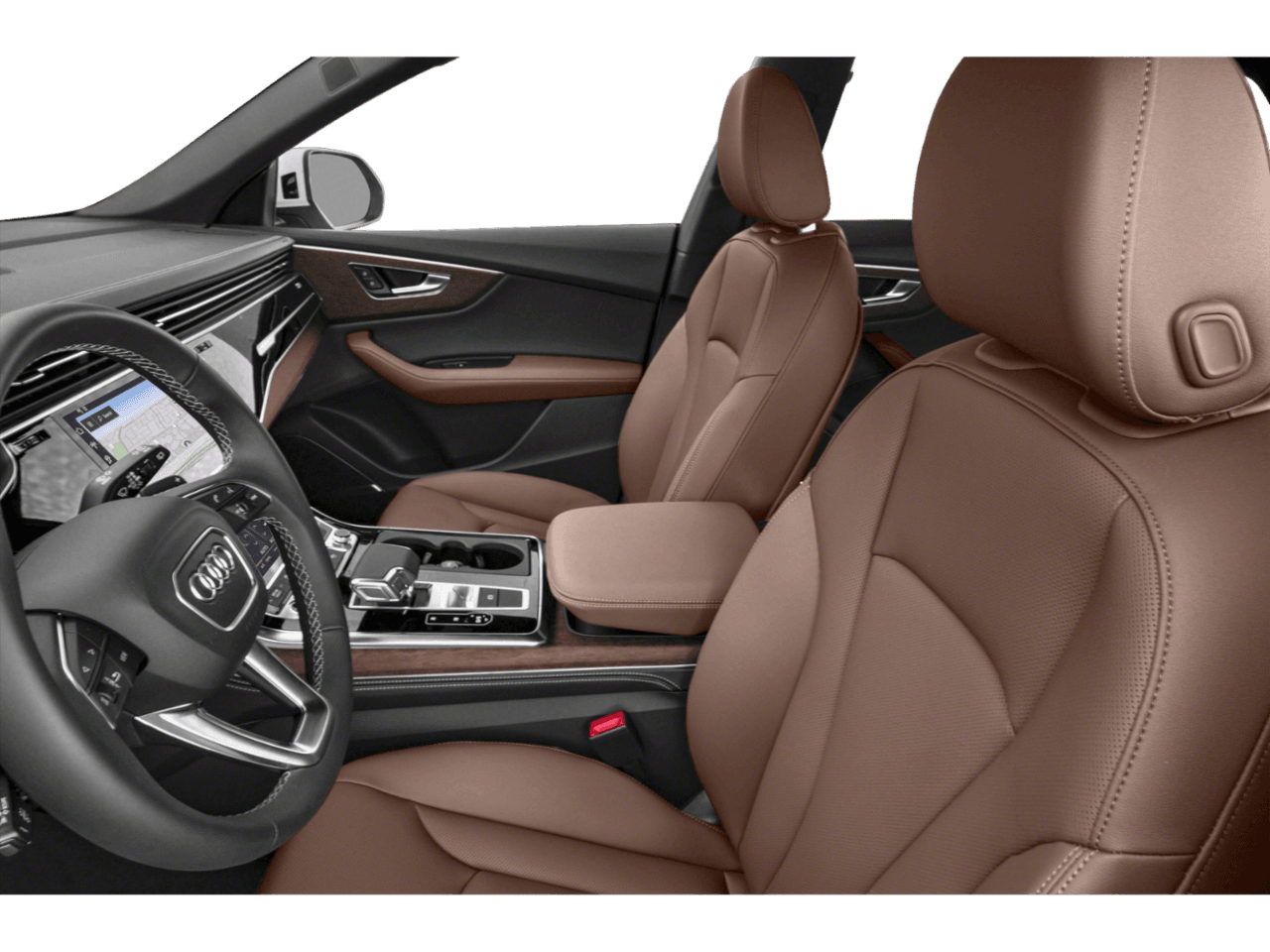 2025 Audi Q8 Premium Plus - Interior Driver's Side with Door Open, Front Seat Feature