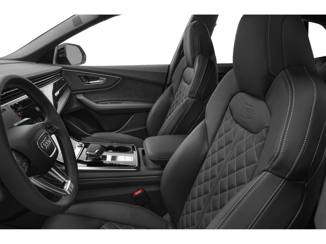 2025 Audi SQ8 Premium Plus - Interior Driver's Side with Door Open, Front Seat Feature
