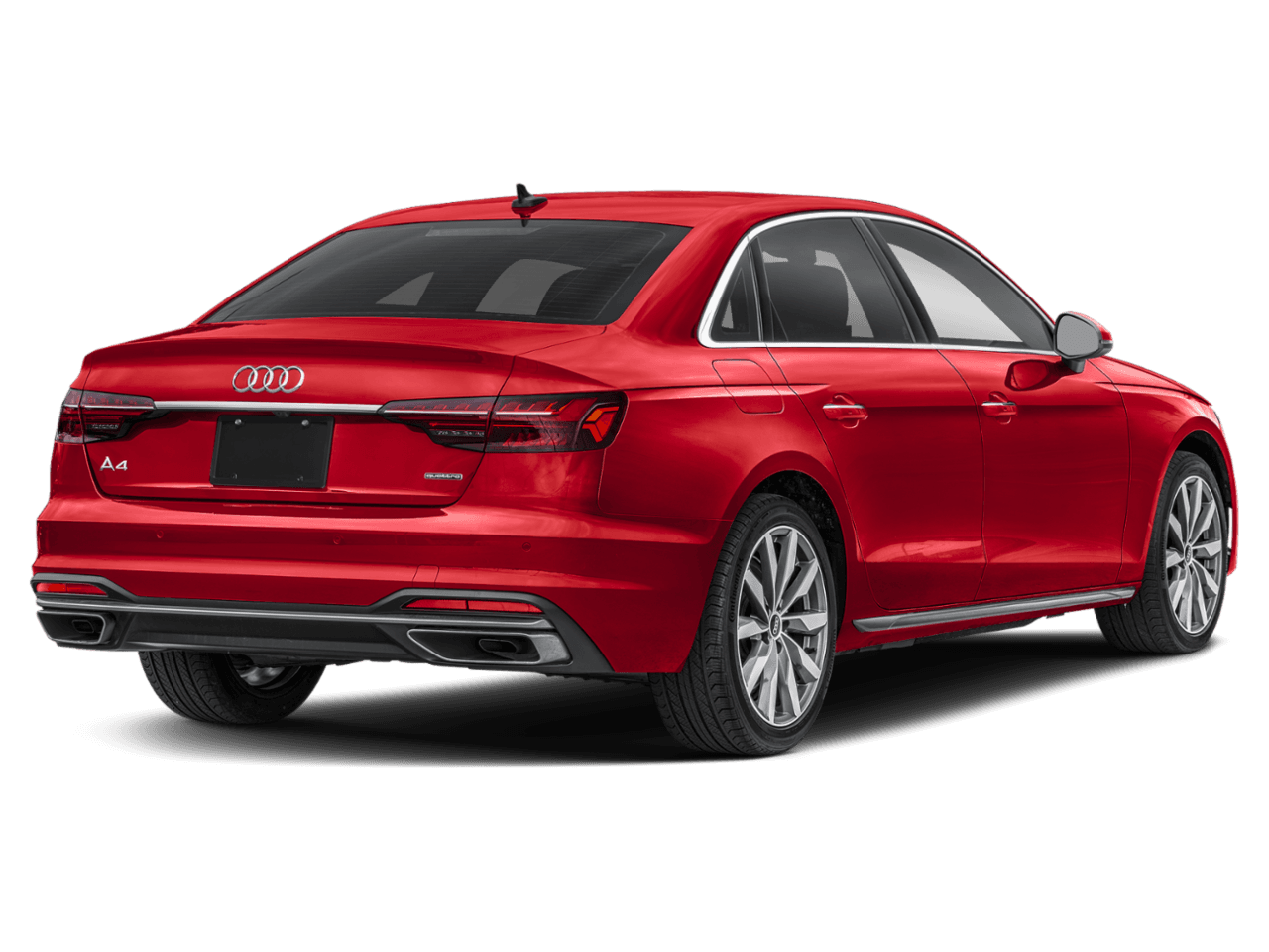 2025 Audi A4 Sedan S line Prestige - Rear 3/4, facing to the right