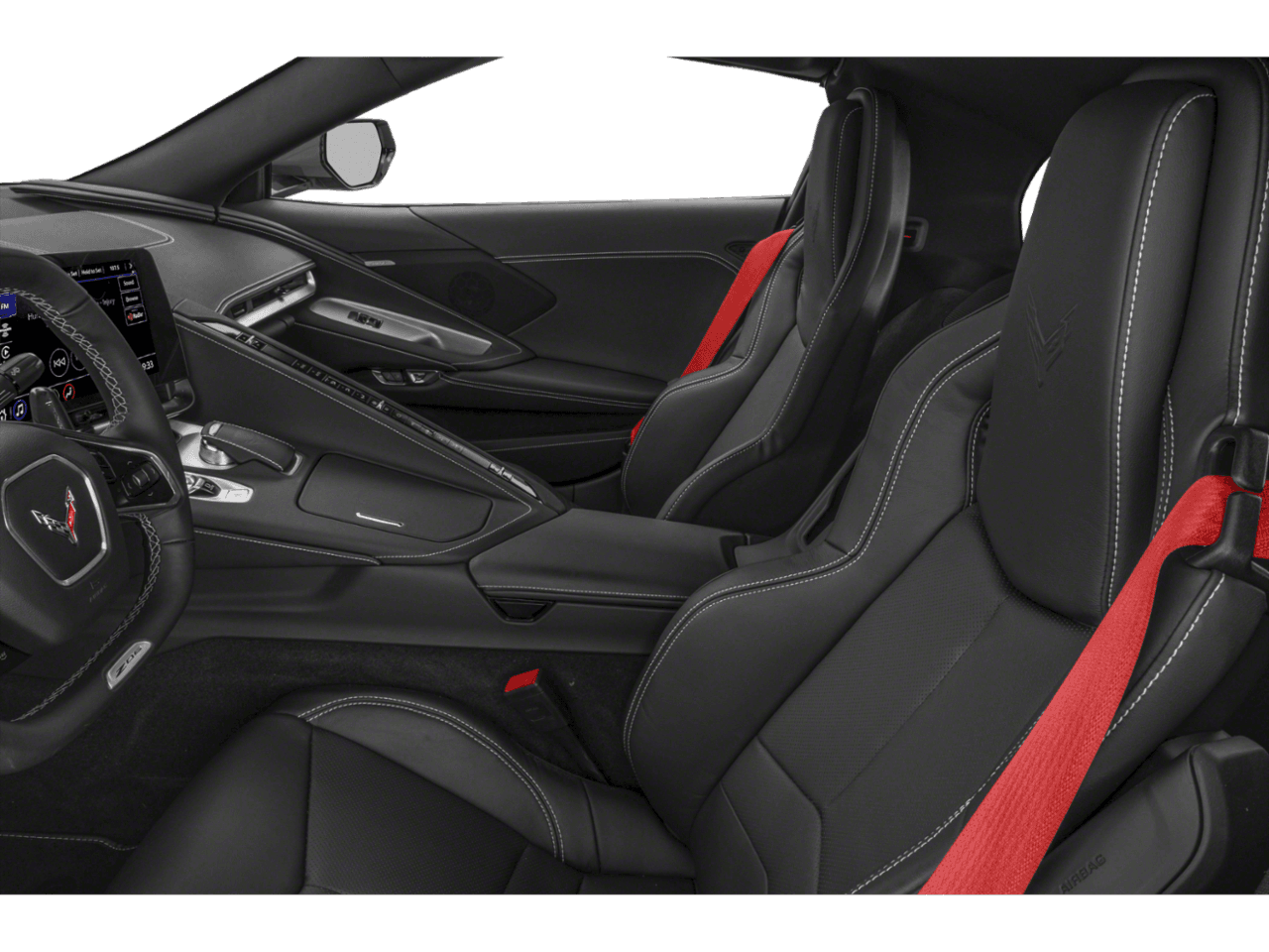 2025 Chevrolet Corvette 3LZ - Interior Driver's Side with Door Open, Front Seat Feature