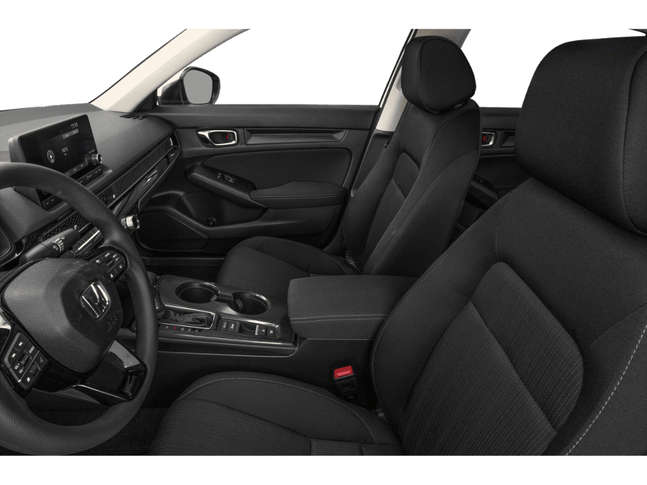 2025 Honda Civic Sedan LX - Interior Driver's Side with Door Open, Front Seat Feature