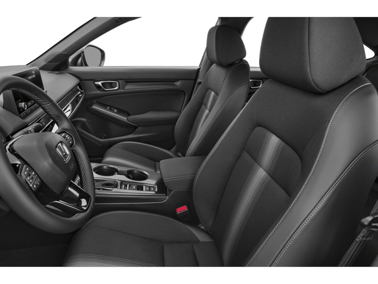 2025 Honda Civic Sedan Sport - Interior Driver's Side with Door Open, Front Seat Feature