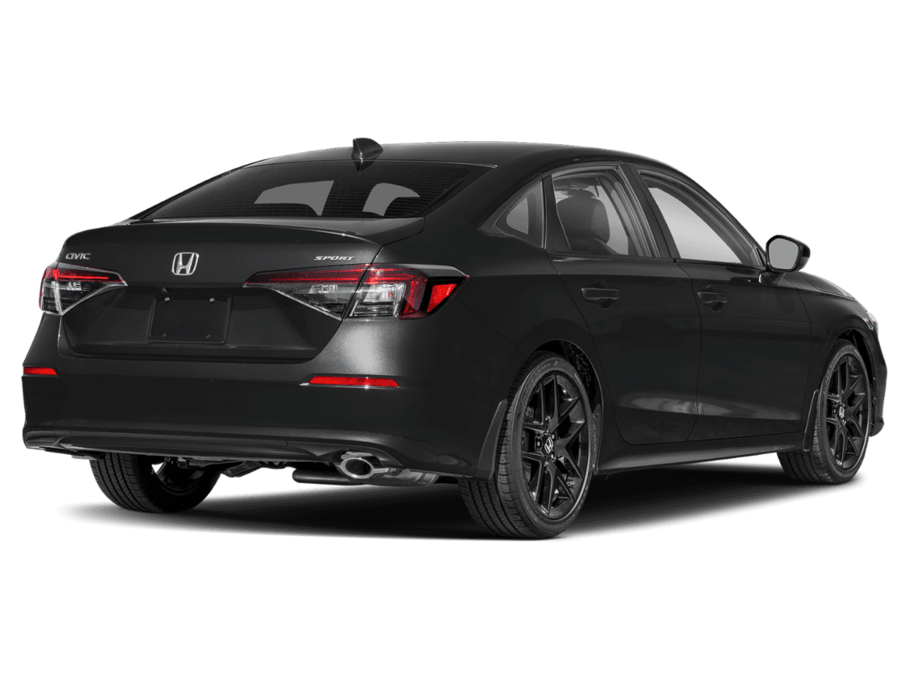 2025 Honda Civic Sedan Sport - Rear 3/4, facing to the right