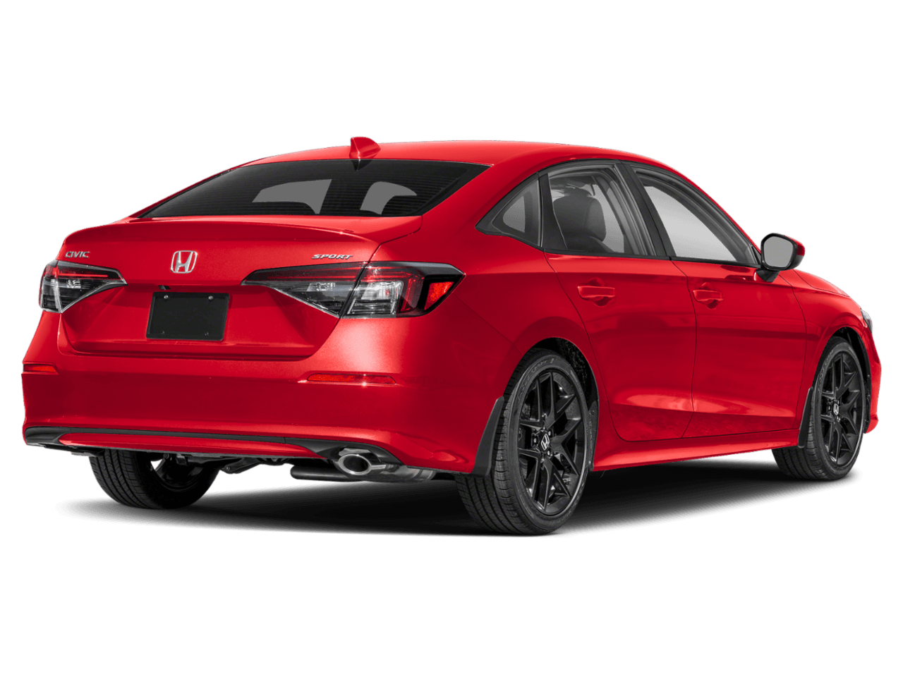 2025 Honda Civic Sedan Sport - Rear 3/4, facing to the right