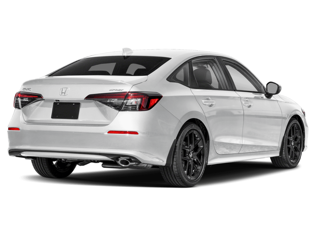 2025 Honda Civic Sedan Sport - Rear 3/4, facing to the right