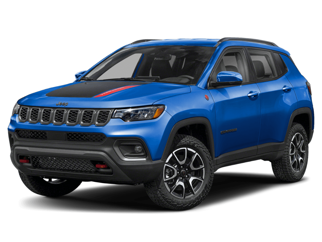 2025 Jeep Compass Trailhawk - Front 3/4, facing to the left