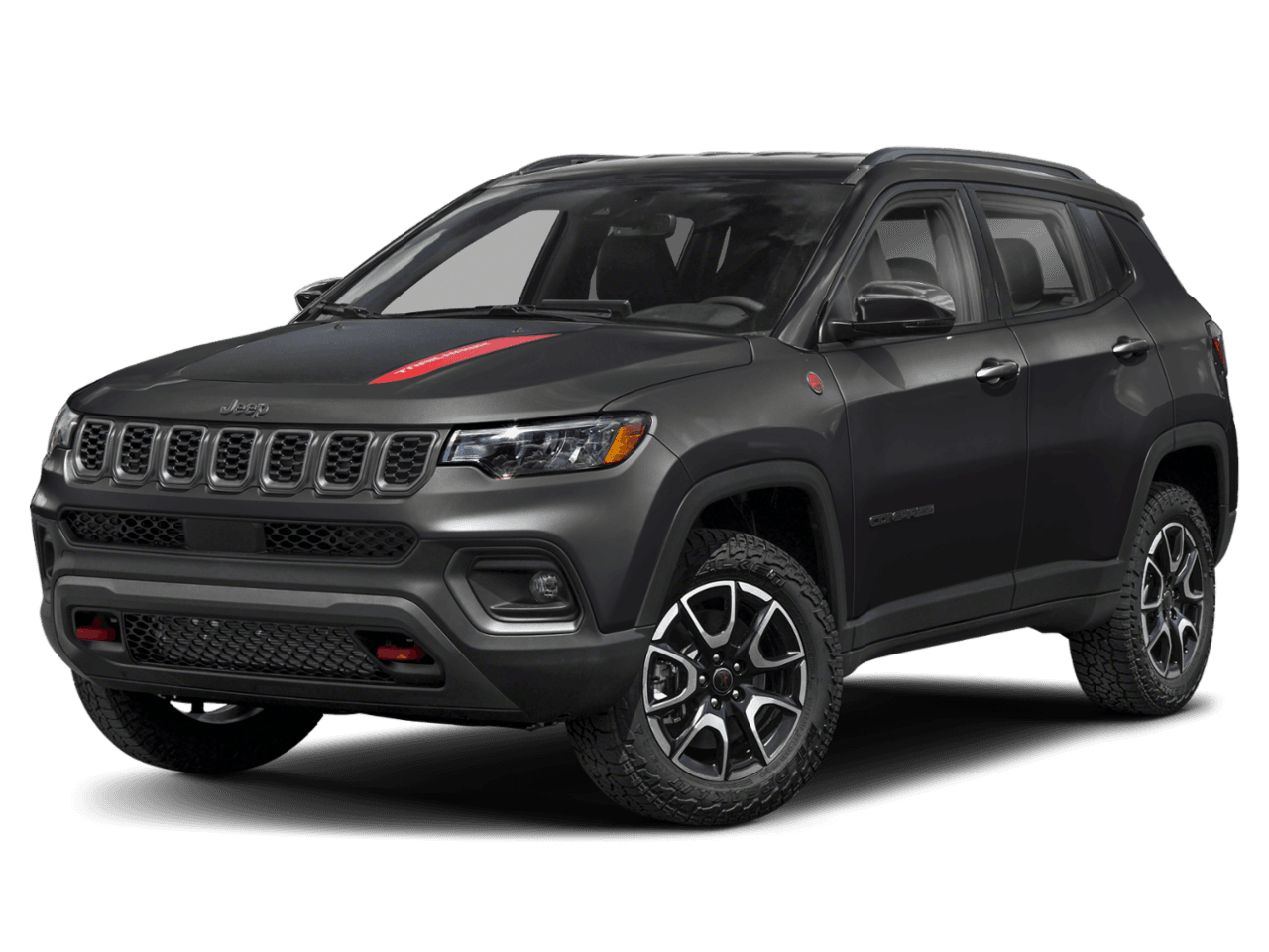 2025 Jeep Compass Trailhawk - Front 3/4, facing to the left