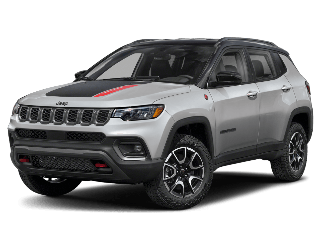 2025 Jeep Compass Trailhawk - Front 3/4, facing to the left