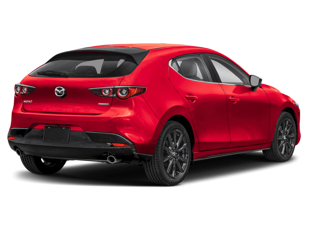 2025 Mazda Mazda3 Hatchback 2.5 - Rear 3/4, facing to the right
