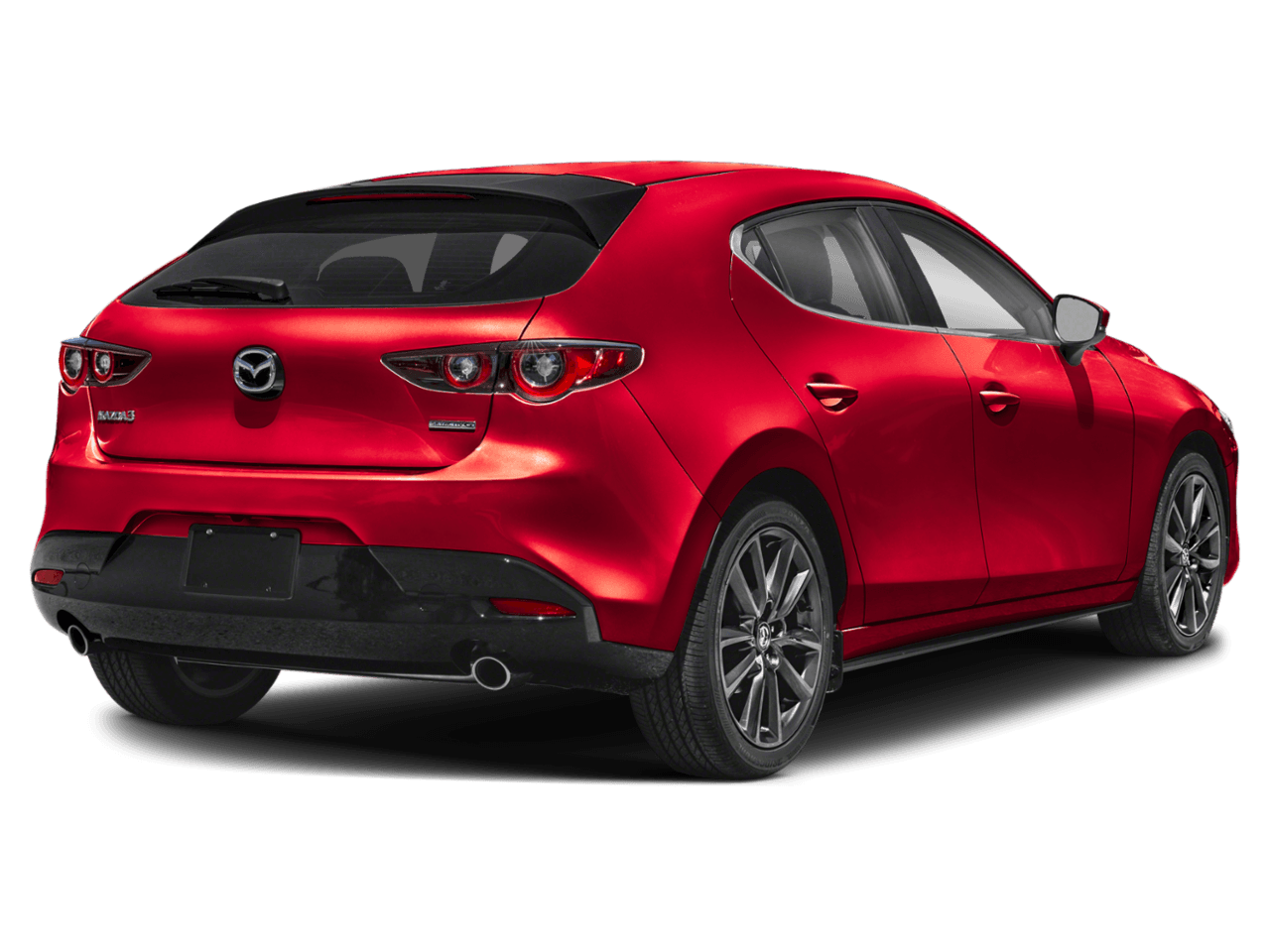 2025 Mazda Mazda3 Hatchback 2.5 - Rear 3/4, facing to the right