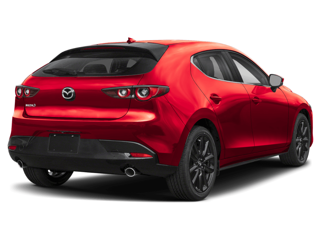 2025 Mazda Mazda3 Hatchback 2.5 - Rear 3/4, facing to the right