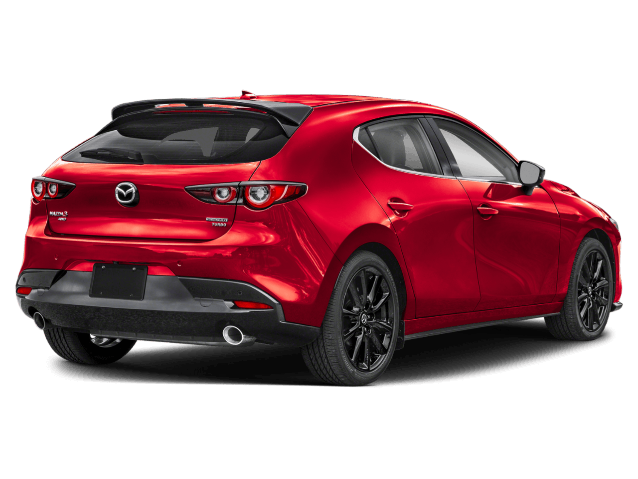 2025 Mazda Mazda3 Hatchback 2.5 - Rear 3/4, facing to the right