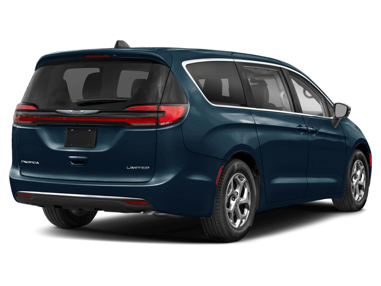 2025 Chrysler Pacifica Pinnacle - Rear 3/4, facing to the right