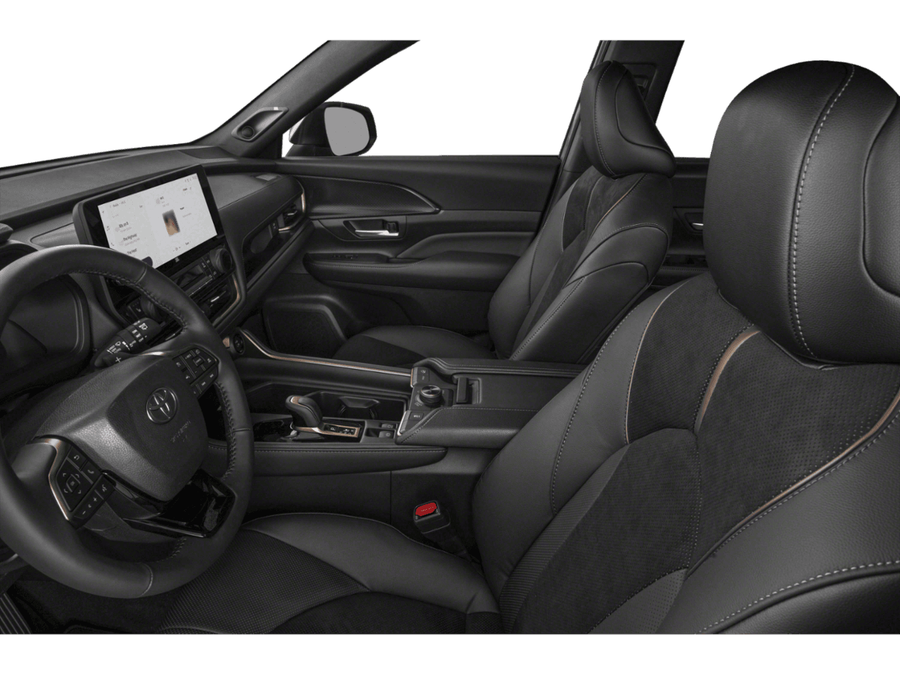 2025 Toyota Grand Highlander Hybrid Limited - Interior Driver's Side with Door Open, Front Seat Feature
