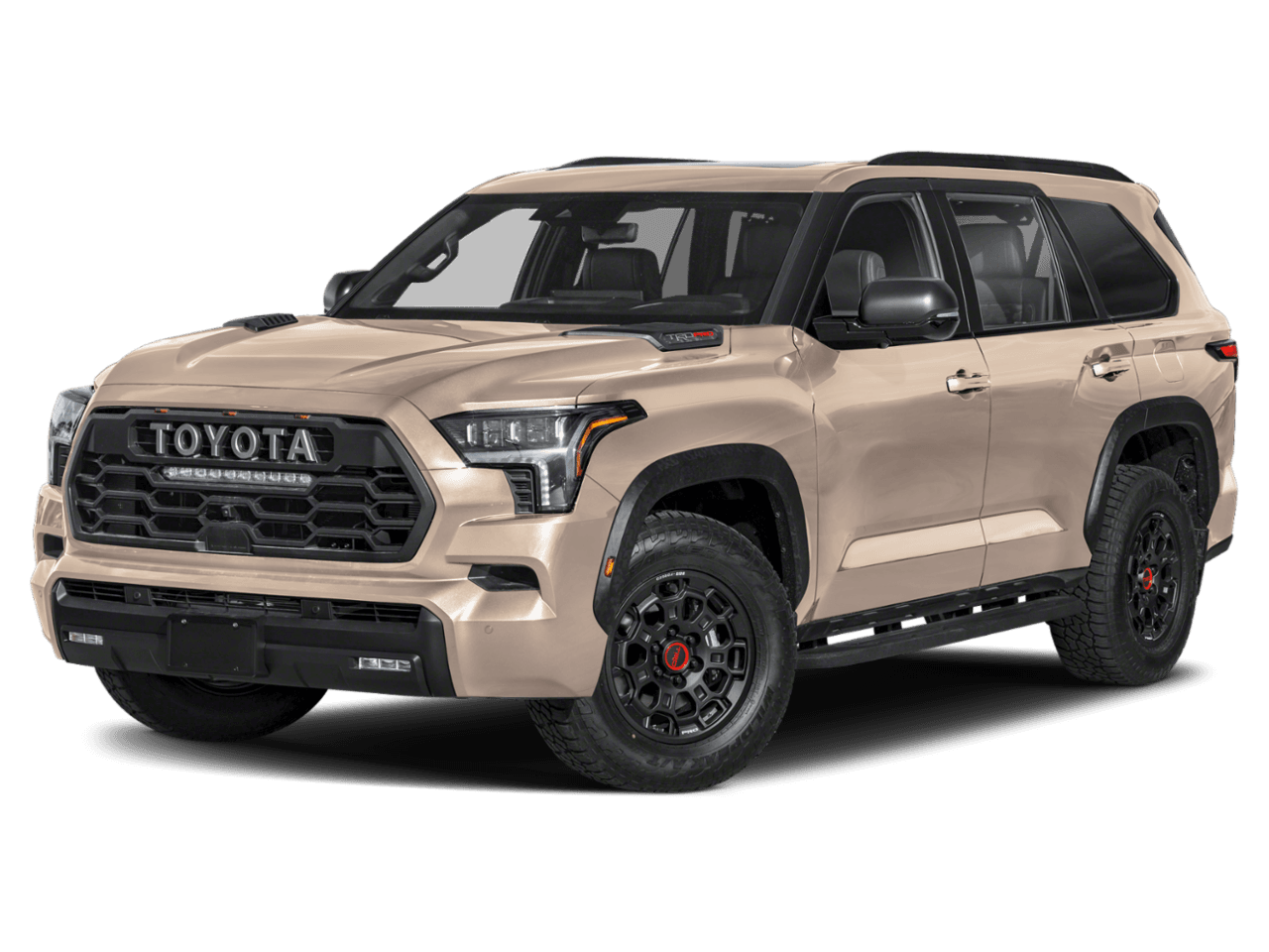 2025 Toyota Sequoia TRD Pro - Front 3/4, facing to the left
