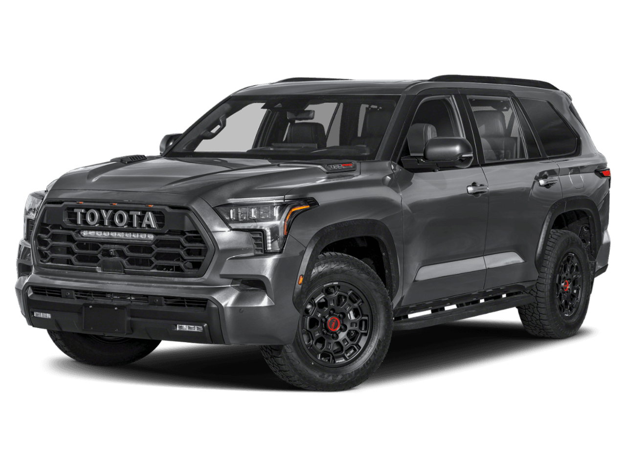 2025 Toyota Sequoia TRD Pro - Front 3/4, facing to the left