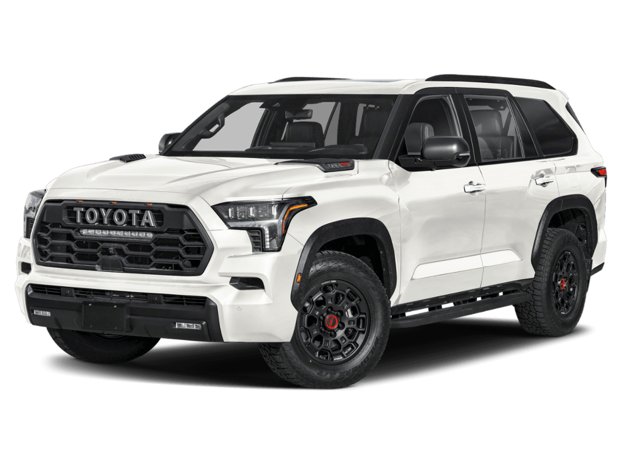 2025 Toyota Sequoia TRD Pro - Front 3/4, facing to the left