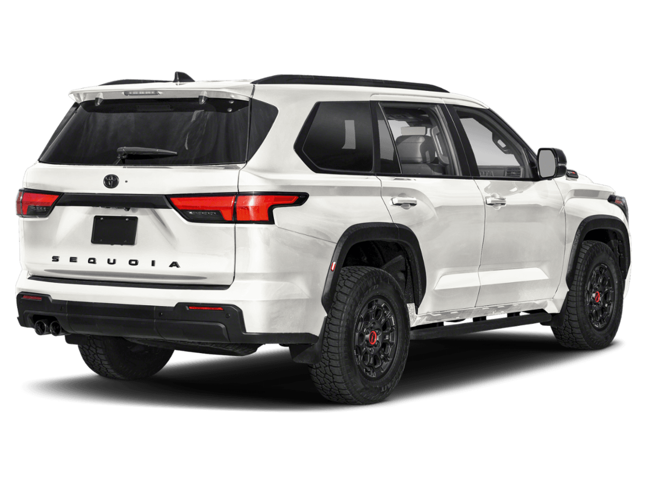 2025 Toyota Sequoia TRD Pro - Rear 3/4, facing to the right