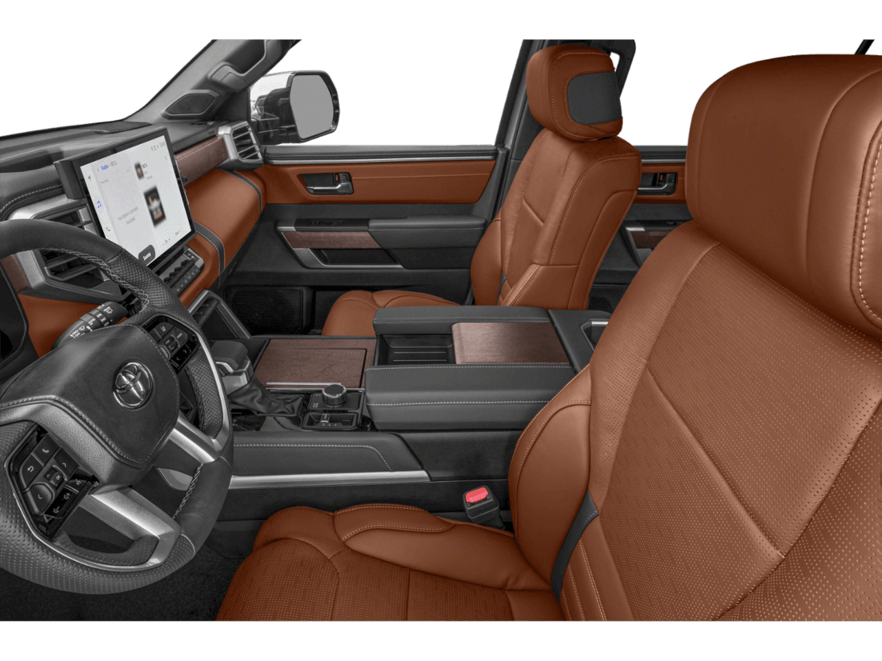 2025 Toyota Sequoia 1794 Edition - Interior Driver's Side with Door Open, Front Seat Feature