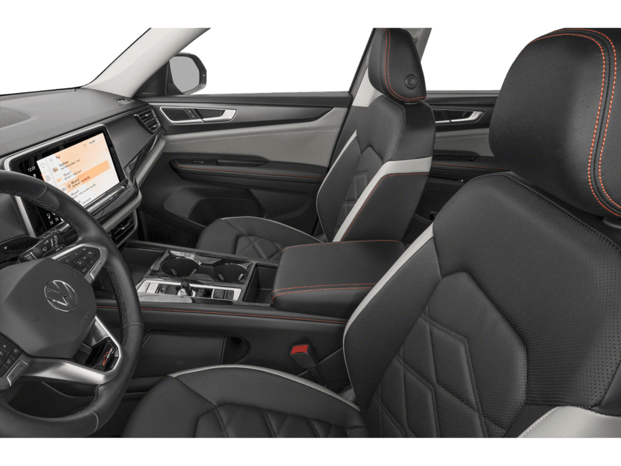 2025 Volkswagen Atlas 2.0T Peak Edition SE w/Technology - Interior Driver's Side with Door Open, Front Seat Feature