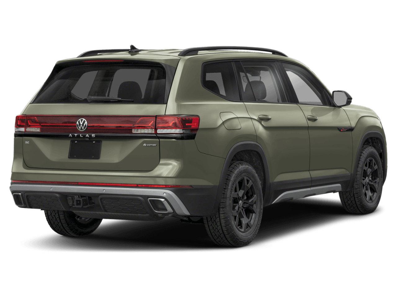 2025 Volkswagen Atlas 2.0T - Rear 3/4, facing to the right