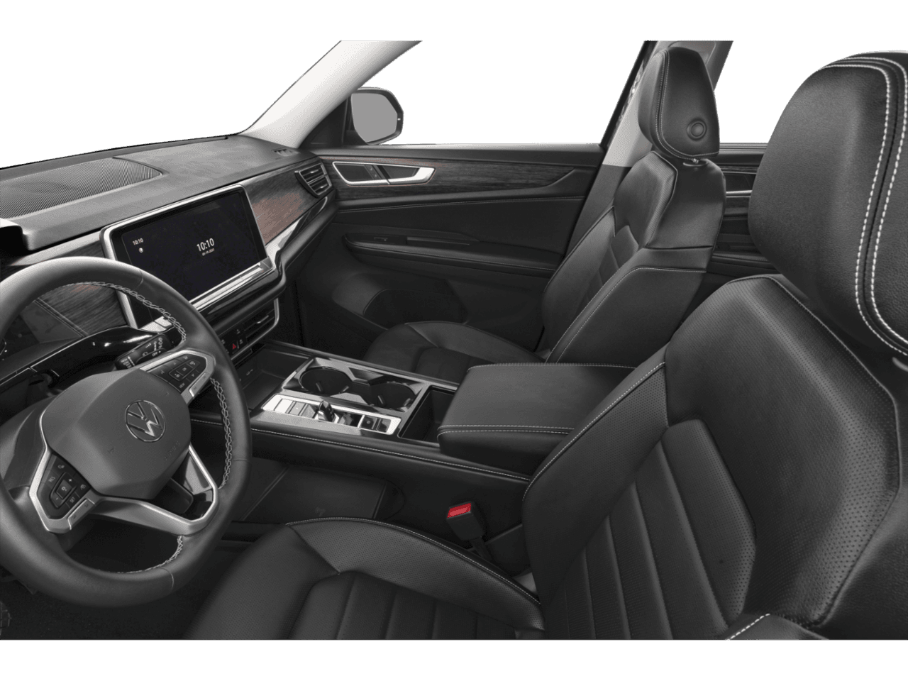 2025 Volkswagen Atlas 2.0T SEL - Interior Driver's Side with Door Open, Front Seat Feature