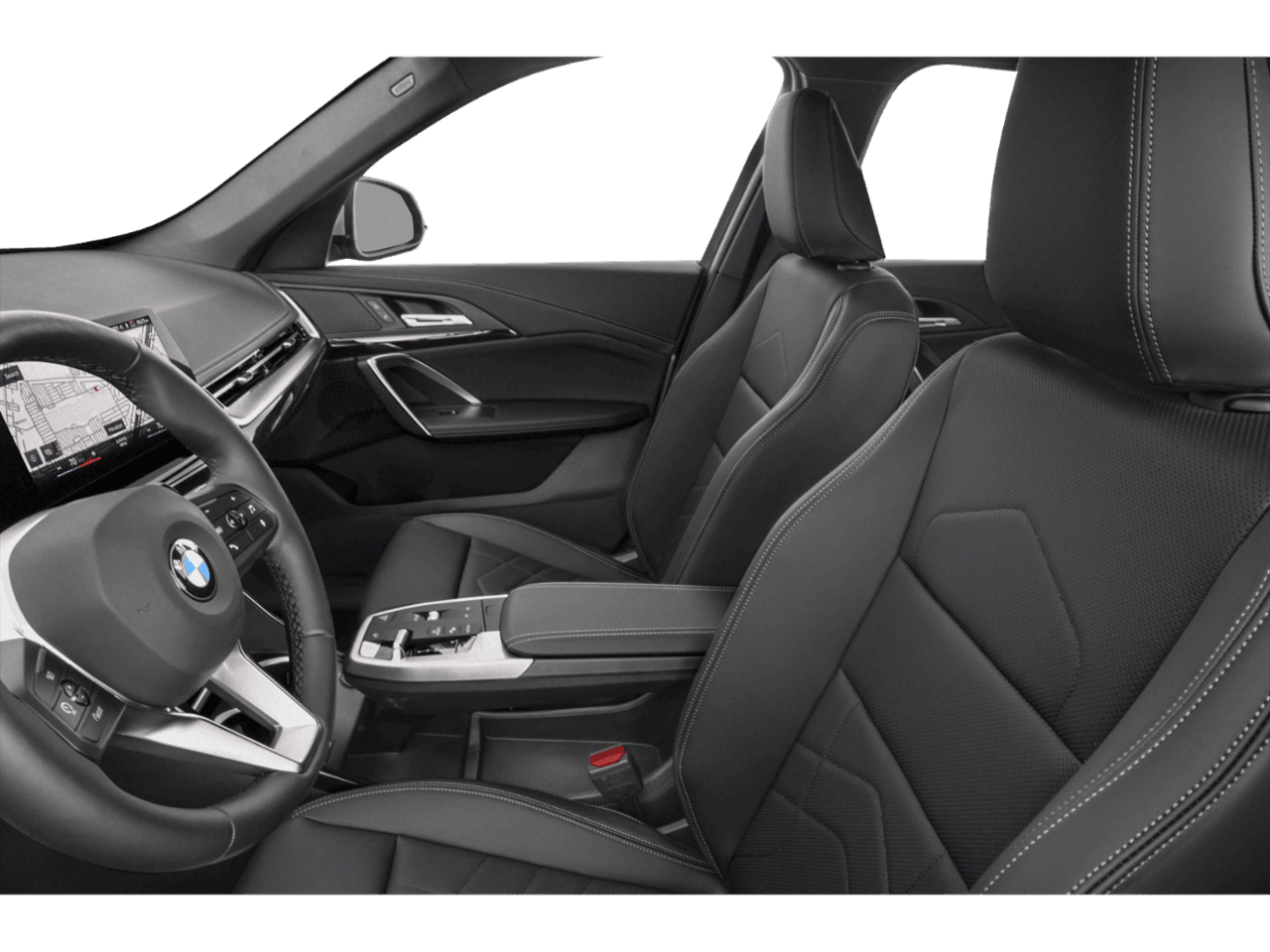 2025 BMW X1 xDrive28i - Interior Driver's Side with Door Open, Front Seat Feature