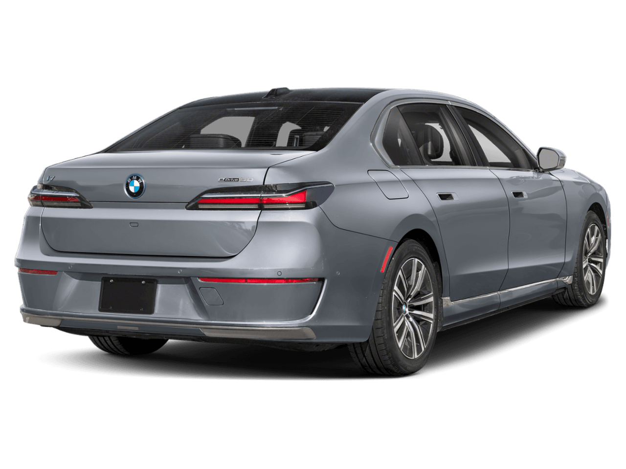 2025 BMW i7 eDrive50 - Rear 3/4, facing to the right