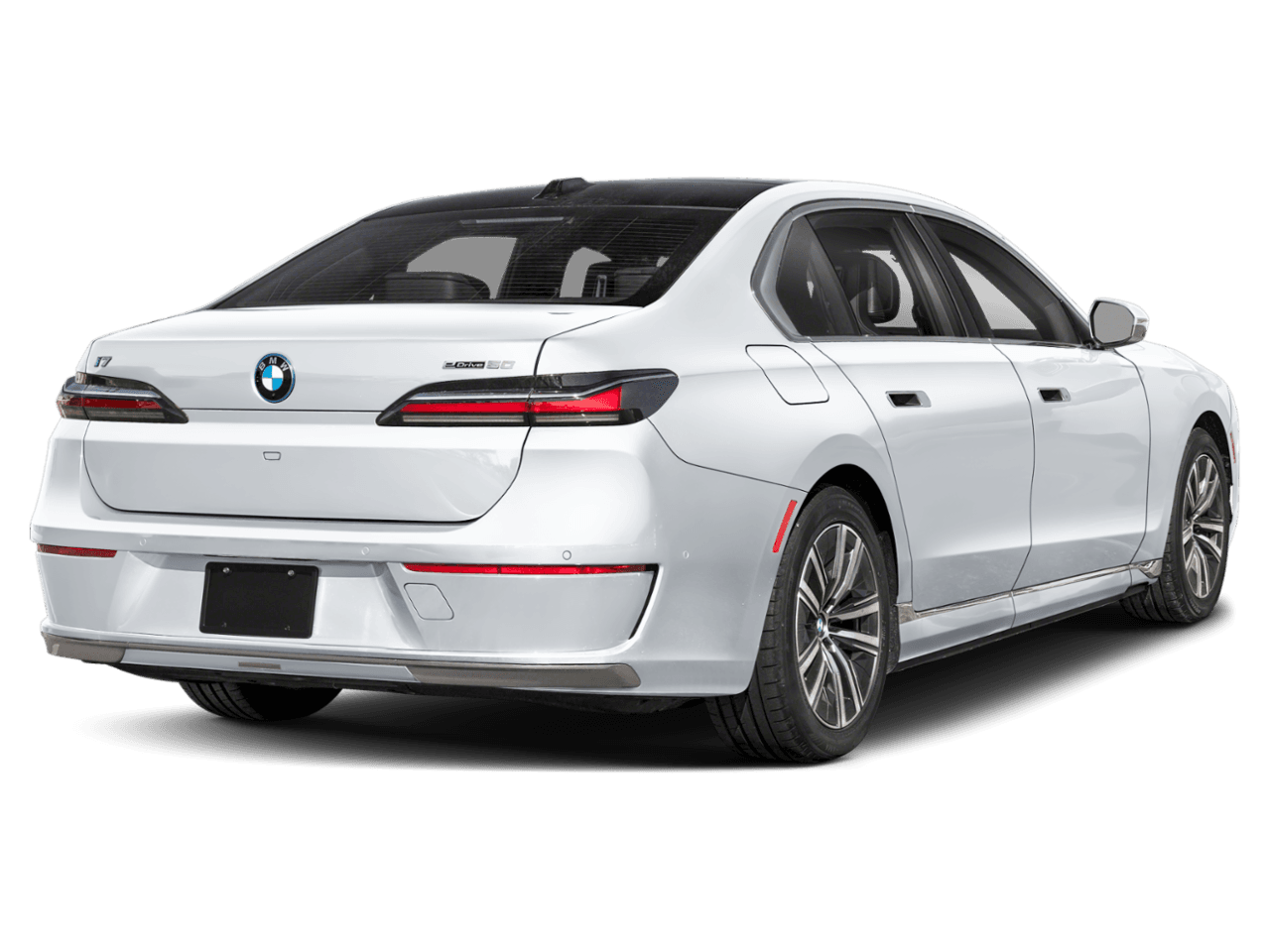 2025 BMW i7 eDrive50 - Rear 3/4, facing to the right