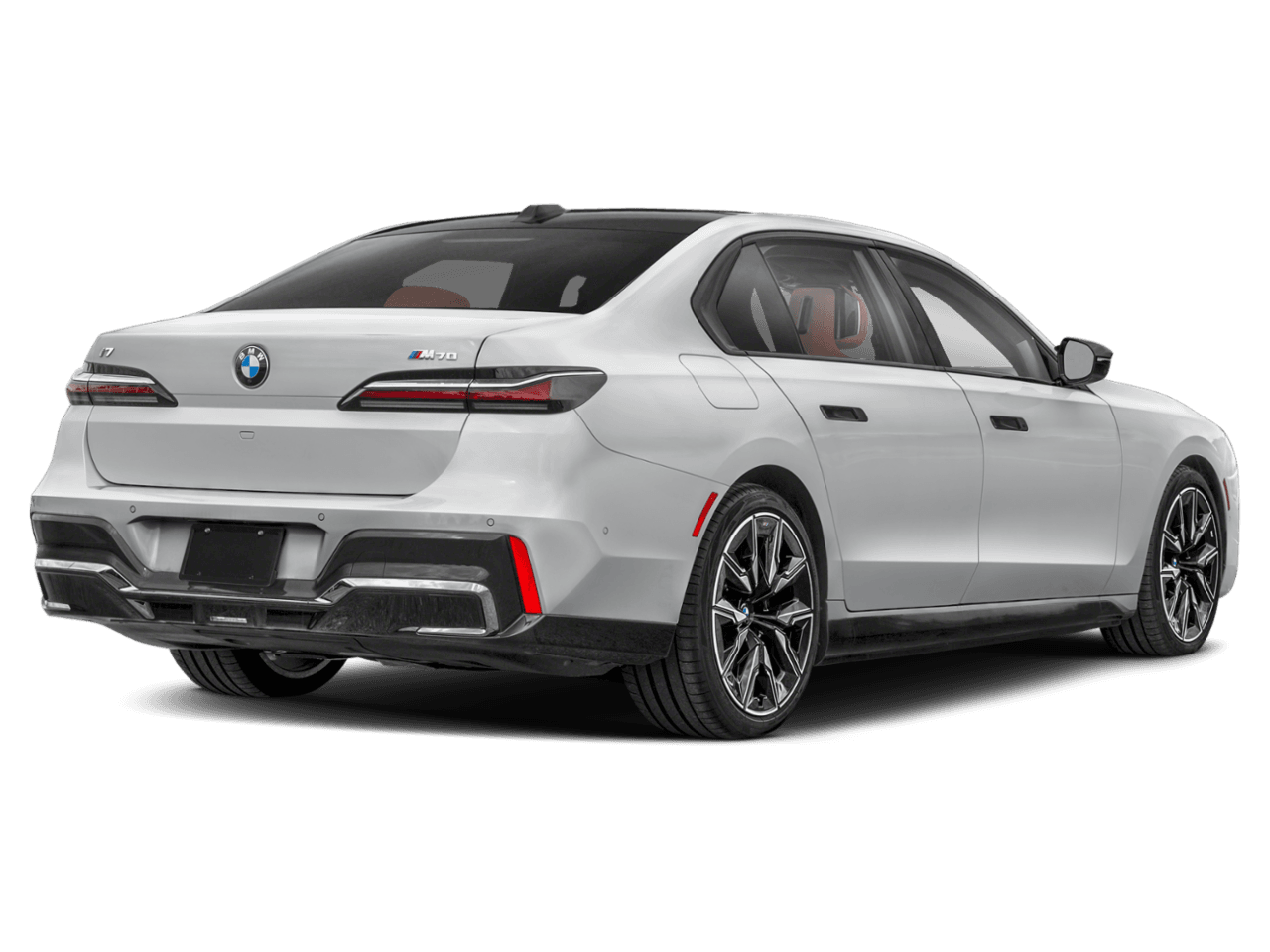 2025 BMW i7 M70 - Rear 3/4, facing to the right