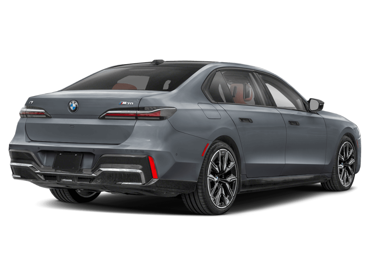 2025 BMW i7 M70 - Rear 3/4, facing to the right