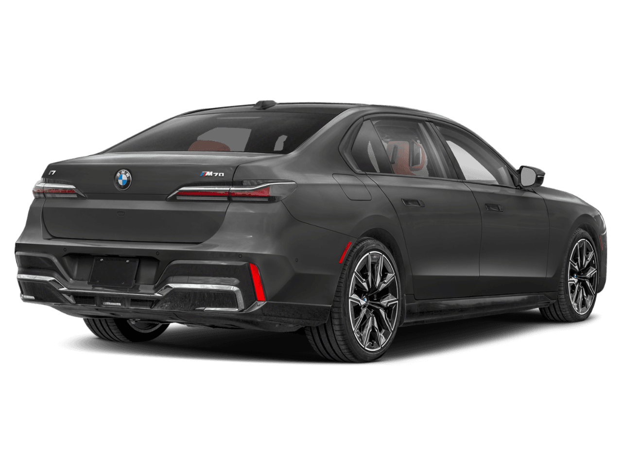 2025 BMW i7 M70 - Rear 3/4, facing to the right