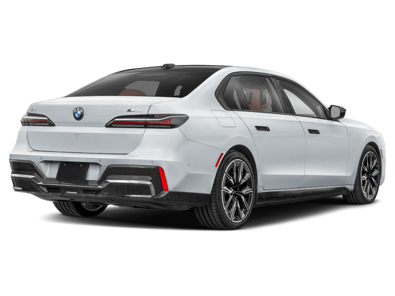 2025 BMW i7 M70 - Rear 3/4, facing to the right
