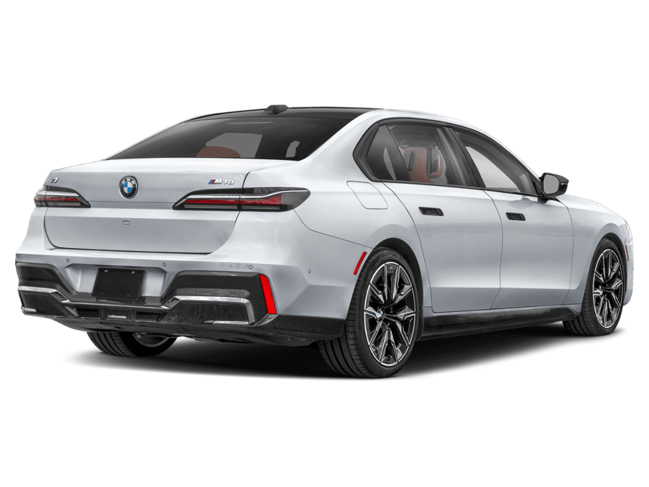 2025 BMW i7 M70 - Rear 3/4, facing to the right