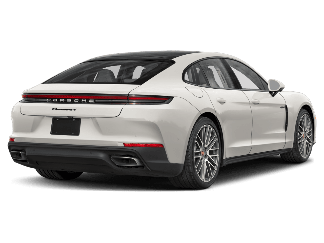 2025 Porsche Panamera 4S E-Hybrid - Rear 3/4, facing to the right