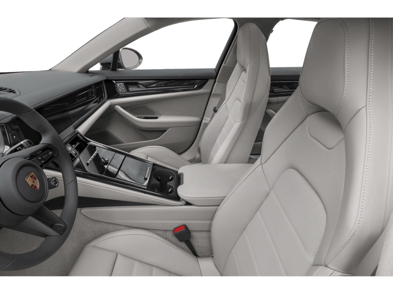 2025 Porsche Panamera Turbo E-Hybrid - Interior Driver's Side with Door Open, Front Seat Feature