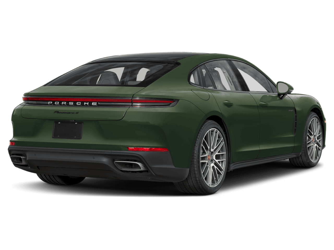 2025 Porsche Panamera Turbo E-Hybrid - Rear 3/4, facing to the right