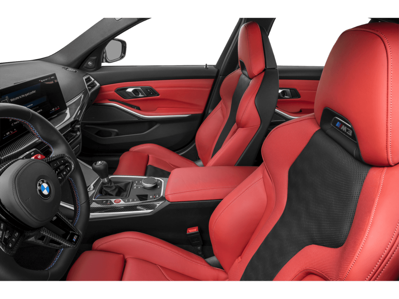 2025 BMW M3  - Interior Driver's Side with Door Open, Front Seat Feature