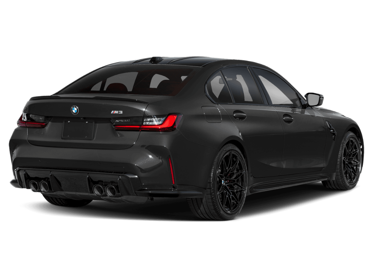 2025 BMW M3  - Rear 3/4, facing to the right