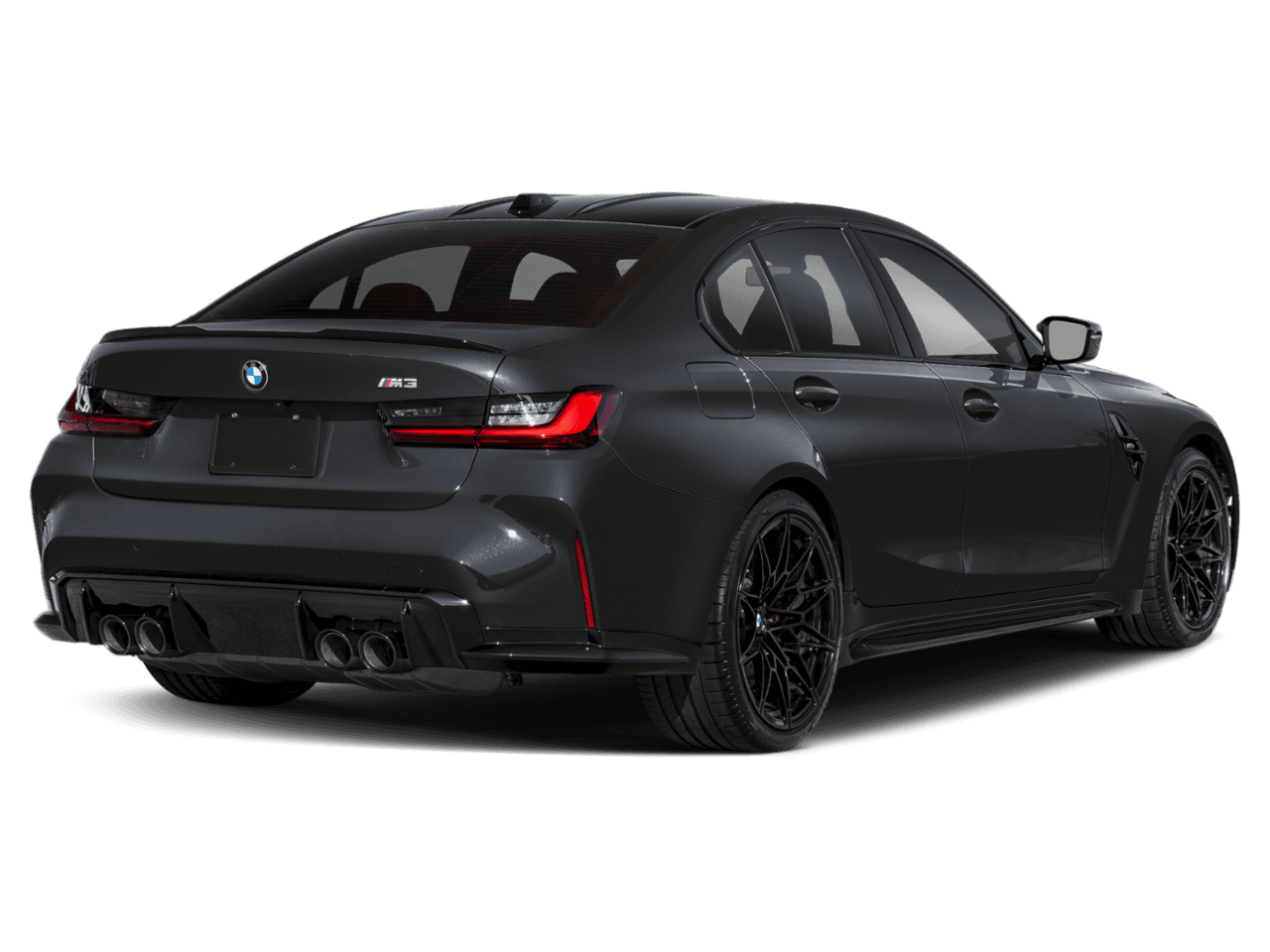 2025 BMW M3  - Rear 3/4, facing to the right